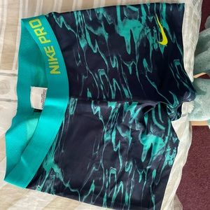 Nike pro shorts worn like one time!